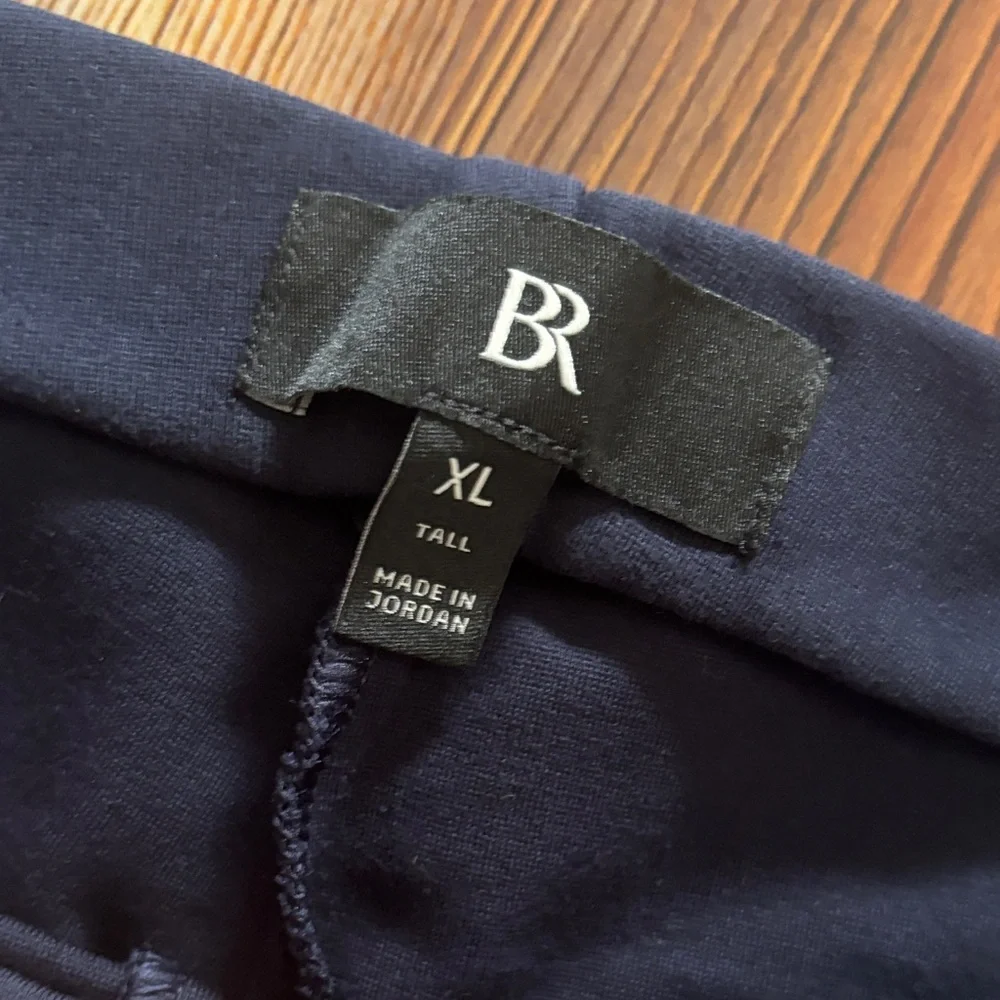 BANANA REPUBLIC NAVY FLARE EVERYWHERE PONTE PULL-ON PANT XL TALL - Picture 7 of 10